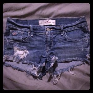 Hollister size 3 cut off shorts